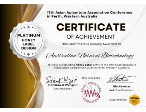 17th Asia Beekeepers Association Competition 2024 – Honey Label Design – Platinum
